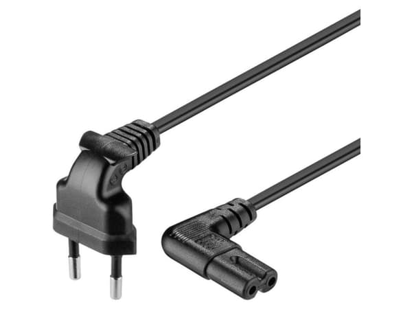 Goobay CEE 7/16 / IEC 60320 C7, 3 m, 3 m, CEE7/16, C7-sulku, 250 V, 2,5 A