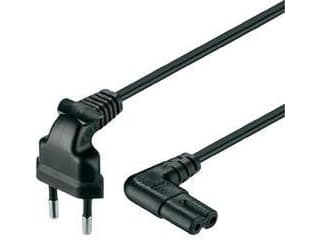 Goobay CEE 7/16 / IEC 60320 C7, 3 m, 3 m, CEE7/16, C7-sulku, 250 V, 2,5 A