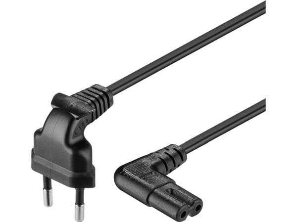 Goobay CEE 7/16 / IEC 60320 C7, 3 m, 3 m, CEE7/16, C7-sulku, 250 V, 2,5 A