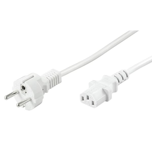 Goobay 96039, 2 m, Strömkontakt typ F, C13 coupler, H05VV-F3G, 250 V