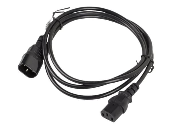 Lanberg CA-C13E-10CC-0018-BK, 1,8 m, C13 liitin, C14 liitin