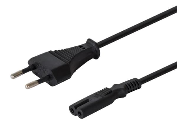 SAVIO CL-97 - Johdinsarja - Europlug (han) til IEC 60320 C7 - 250 V - 5 A - 1,2 m - lajiteltu