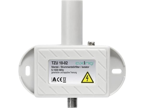 Axing TZU 10-02, 5 - 1006 MHz, Hvit, Plastikk, Hunkjønn/Hunkjønn, 0,5 dB, 167 g