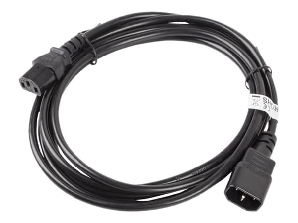 Lanberg - Strømforlengelseskabel - power IEC 60320 C13 til IEC 60320 C14 - 3 m - svart