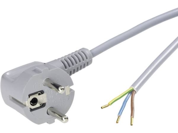 Lappkabel ÖLFLEX® PVC-enhetstilkoblingskabel (svart/grå/hvit), harmonisert, en. Plugg (70261137)