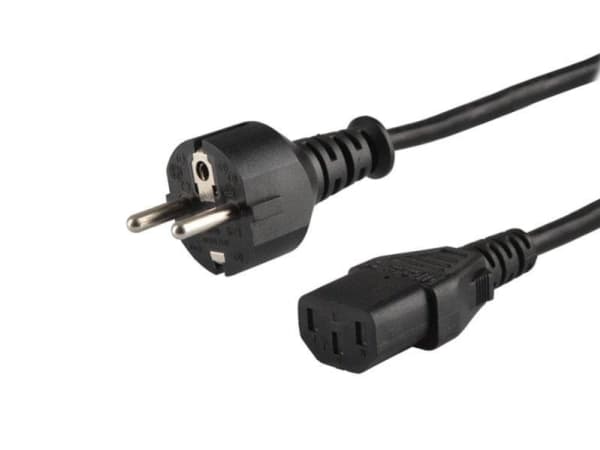 SAVIO CL-138 - Strømkabel - 2-pols (hann) til power IEC 60320 C13 - 250 V - 3 A - 1.8 m - svart