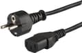 Miniatyrbilde 4 av 5: SAVIO CL-138 - Strømkabel - 2-pols (hann) til power IEC 60320 C13 - 250 V - 3 A - 1.8 m - svart