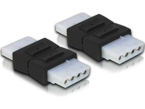 Delock - Strømkoblingsadapter - 4-pin intern strøm (hunn) til 4-pin intern strøm (hunn)