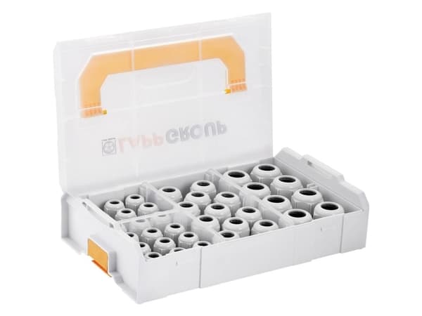 LAPP SKINTOP® L-BOXX MINI ST-M 53110040 Kabelforskruning sortiment Polyamid Sølvgrå (RAL 7001) 1 Set