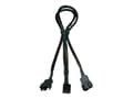 Miniatyrbild 1 av 5: GELID Silent PWM Y Cable - Strömdelare för fläkt - 4-stifts PWM (hona) till 4-stifts PWM (hane) - 35 cm