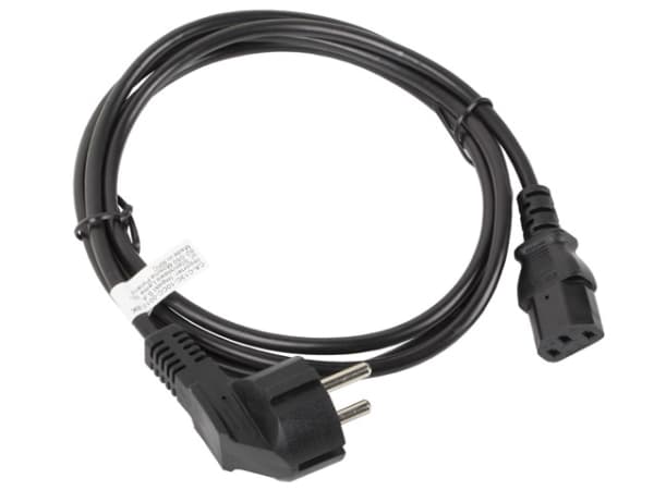Lanberg - Strømkabel - CEI 23-16/VII / CEE 7/3 til power IEC 60320 C13 - 10 A - 1.8 m - svart