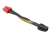 Akasa AK-CB052 - Strömadapter - 6-stifts PCIe-ström till 8-stifts PCIe-ström - 10 cm