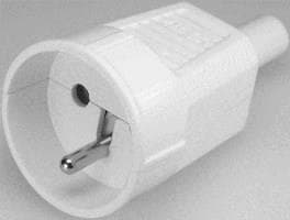 Bachmann 912.273, Type E, Hvit, Termoplast, 250 V, 16 A, 1 stykker