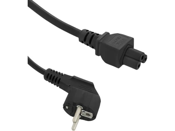 Qoltec - Strømkabel - CEE 7/7 (han) til IEC 60320 C5 - AC 250 V - 1.4 m