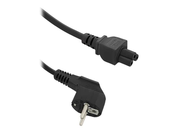 Qoltec - Strømkabel - CEE 7/7 (han) til IEC 60320 C5 - AC 250 V - 1.4 m