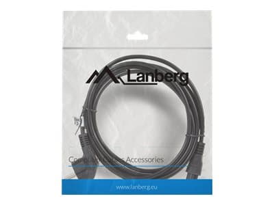 Lanberg - Strømkabel - CEE 7/7 (han) vinklet til IEC 60320 C5 - 3 m - lajitelma