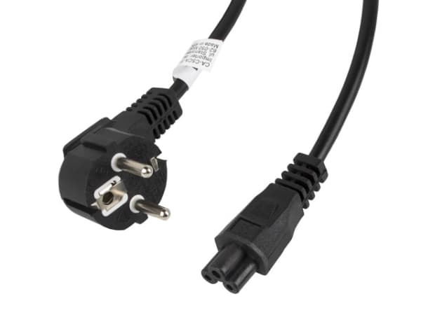 Lanberg - Strømkabel - CEE 7/7 (han) vinklet til IEC 60320 C5 - 3 m - lajitelma