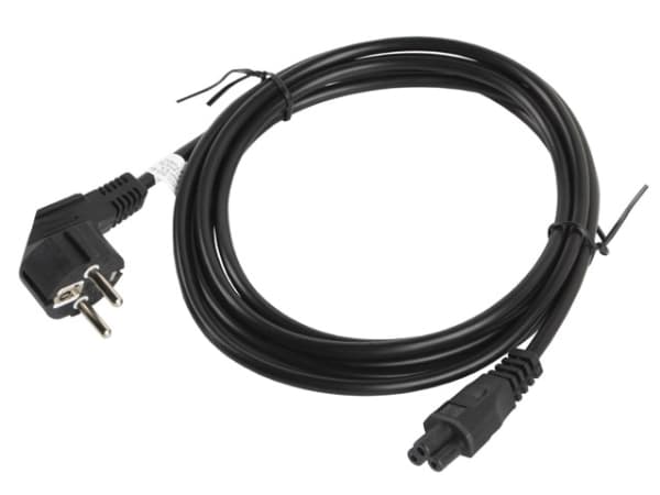 Lanberg - Strømkabel - CEE 7/7 (han) vinklet til IEC 60320 C5 - 3 m - lajitelma