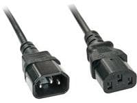 Lindy - Virtajohto - teho IEC 60320 C13 - IEC 60320 C14 - 5 m - musta