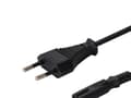 Miniatyrbilde 5 av 5: SAVIO CL-105 - Strømkabel - Europlug (hann) til 2-stiftsstrøm - 250 V - 5 A - 3 m - svart