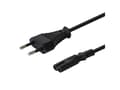 Miniatyrbilde 2 av 5: SAVIO CL-105 - Strømkabel - Europlug (hann) til 2-stiftsstrøm - 250 V - 5 A - 3 m - svart