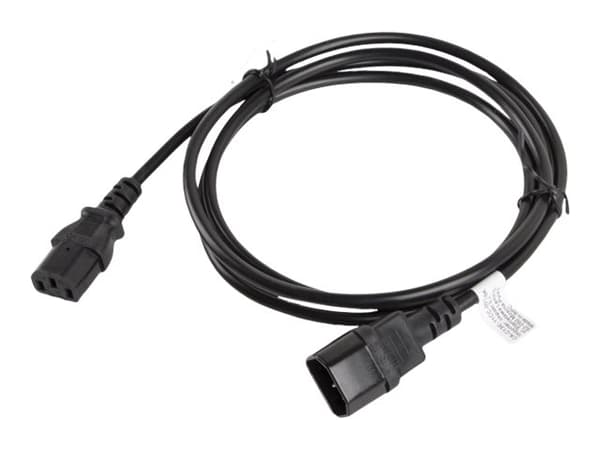 Lanberg - Strømforlengelseskabel - power IEC 60320 C13 til IEC 60320 C14 - 1.8 m - svart