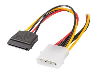 Lanberg - Strømadapter - 4-pin intern strøm (hann) til SATA-strøm (hunn) - 15 cm