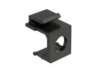 Delock - Modulinnleggsdel (utsnitt) - svart - 1 port (en pakke 4)
