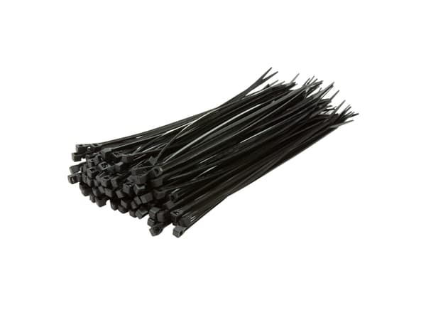 LogiLink KAB0002B, Buntband stege, Nylon, Svart, V2, 150 mm, 2,5 mm