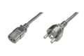 Miniatyrbilde 2 av 5: ASSMANN - Strømkabel - power CEE 7/7 (hann) til power IEC 60320 C13 - AC 250 V - 1.2 m - formstøpt - svart - Tyskland