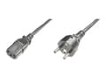 Miniatyrbilde 1 av 5: ASSMANN - Strømkabel - power CEE 7/7 (hann) til power IEC 60320 C13 - AC 250 V - 1.2 m - formstøpt - svart - Tyskland