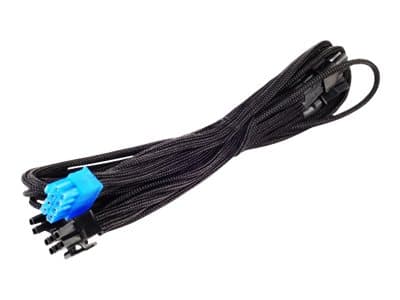 SilverStone PP06 - Strømkabel - 8-pins PCIe-strøm (6+2) (hann) - svart - for SilverStone ST60; SFX Series ST45; Strider Gold SST-ST1200, ST55, ST65,