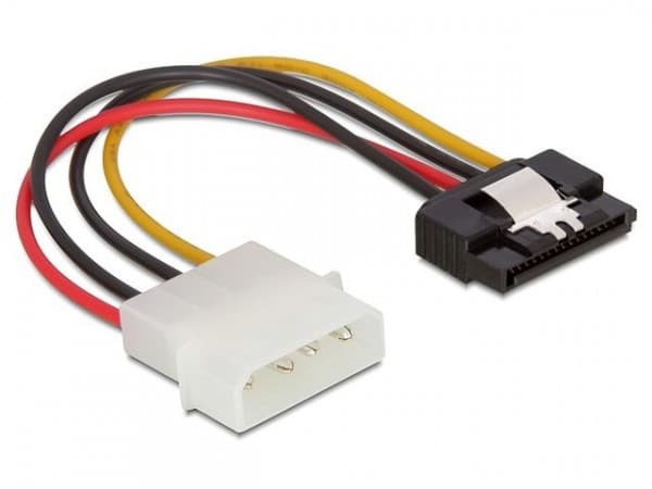 Delock - Strømadapter - SATA-strøm (hann) til 4-pin intern strøm (hann) - 12 cm