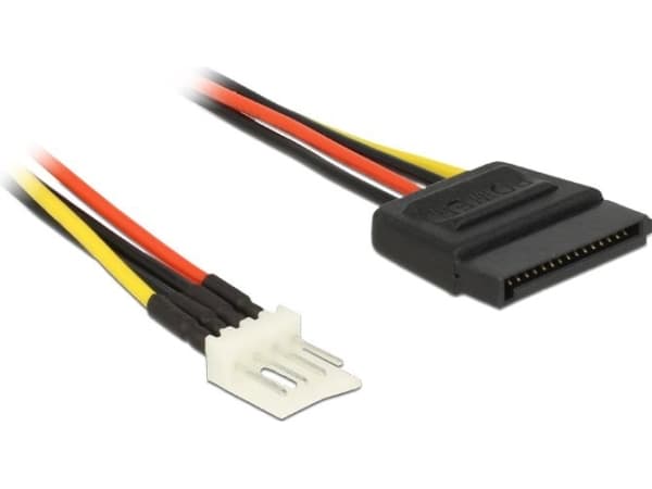 Delock - Strømkabel - 4-pin mini-strømkontakt (hann) til SATA-strøm (hann) - 24 cm
