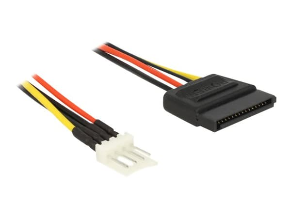 Delock - Strømkabel - 4-pin mini-strømkontakt (hann) til SATA-strøm (hann) - 24 cm