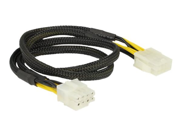Delock - Strømforlengelseskabel - 8-pins EPS12V (hunn) til 8-pins EPS12V (hann) - 44 cm
