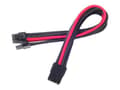 Miniatyrbilde 1 av 5: SilverStone PP07 - Strømforlengelseskabel - 8-pins PCIe-strøm (6+2) (hann) til 8-pins PCIe-strøm (hunn) - 25 cm - sort / rød