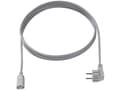 Miniatyrbilde 3 av 5: Bachmann H05VV-F 3G - Strømkabel - power IEC 60320 C13 rett til power CEE 7/7 (hann) vinklet - 250 V - 10 A - 3 m - formstøpt - grå