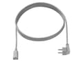 Miniatyrbilde 5 av 5: Bachmann H05VV-F 3G - Strømkabel - power IEC 60320 C13 rett til power CEE 7/7 (hann) vinklet - 250 V - 10 A - 3 m - formstøpt - grå