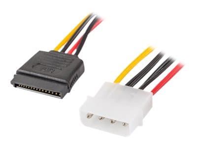 Lanberg - Strömadapter - 4 pin intern effekt (hane) till SATA-ström (hona) - 30 cm