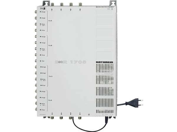 Kathrein EXR 1542, 5 lähtöä, 2 tuloa, 1284 - 1632 MHz, 950 - 2150 MHz, 5 - 862 MHz, 5 dB