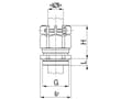 Miniatyrbilde 2 av 4: Kaiser 1800.17.13.105, Metallisk, Nickel, M16, IP68, IP69, -40 - 100 °C, 10 mm