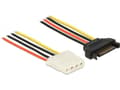 Pikkukuva 3 / 5: DeLOCK 60136, 0,2 m, SATA 15-pinninen, Molex (4-pin), Uros, Naaras, Suora