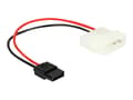 Miniatyrbilde 1 av 2: Delock - Strømadapter - Slimline SATA strøm (R) til 4-pin intern strøm (P) - 15 cm