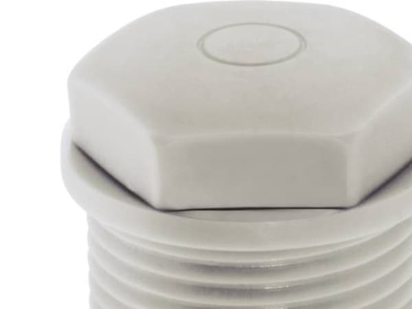LAPP 52020573 SKINDICHT WN-M 63X1,5 Blindprop med gennemtrængelig membran M63 Polyethylen Gråhvid (RAL 7035) 10 stk