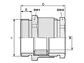 Miniatyrbilde 2 av 4: LAPP SKINDICHT® SVFK-M 40/29 52107902 Kabelforskruning M40 Polyamid Gråhvid (RAL 7035) 25 stk