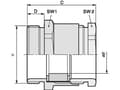 Miniatyrbilde 1 av 4: LAPP SKINDICHT® SVFK-M 40/29 52107902 Kabelforskruning M40 Polyamid Gråhvid (RAL 7035) 25 stk
