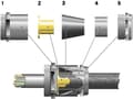 Miniatyrbilde 2 av 5: Lapp 52107020, Metallisk, Messing, 25 stykker, M25x1.5, IP68, -20 - 80 °C