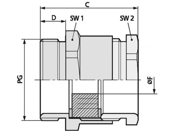 LAPP SKINDICHT® SVRE PG 48 52005560 Kabelforskruning PG48 Messing Messing 10 stk