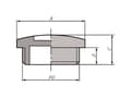 Miniatyrbilde 4 av 5: Lapp SKINDICHT 52003390, Rustfritt stål, Messing, Nickel, 1 stykker, -20 - 100 °C